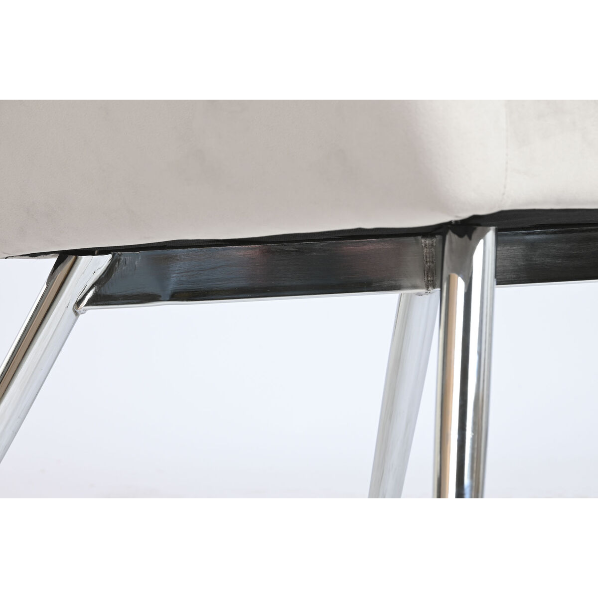 Fotoliu Home ESPRIT Gri Crem Auriu* Argintiu Poliester Metal 74 x 74 x 90 cm 74 x 67 x 90 cm