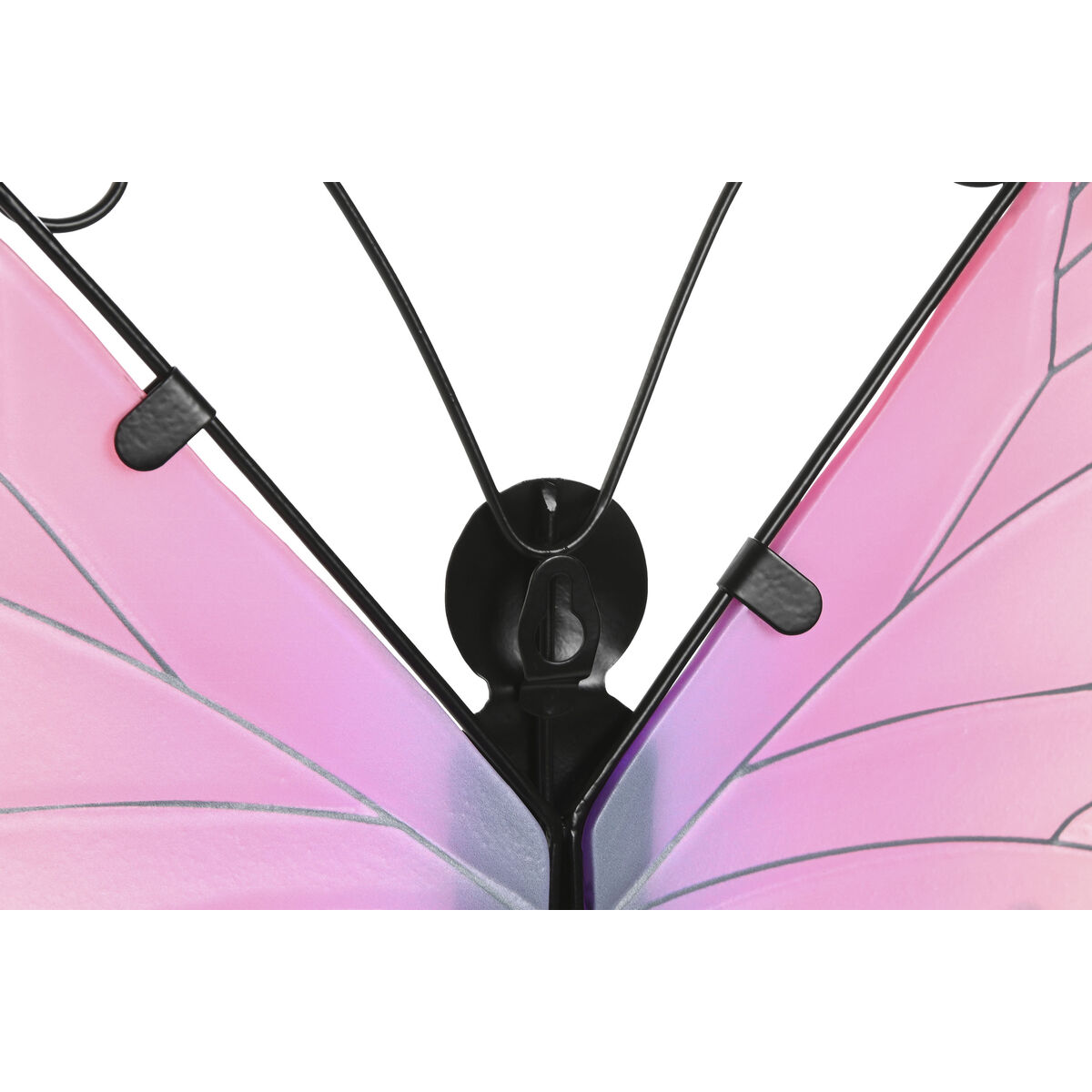 Decorațiune de Perete Home ESPRIT Galben Albastru Verde Liliachiu Fluture Shabby Chic 46 x 1,5 x 46 cm (4 Unități)