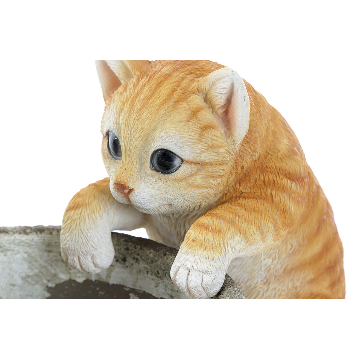 Figură Decorativă Home ESPRIT Alb Maro Gri Portocaliu animale 9 x 9 x 15,5 cm (3 Unități)