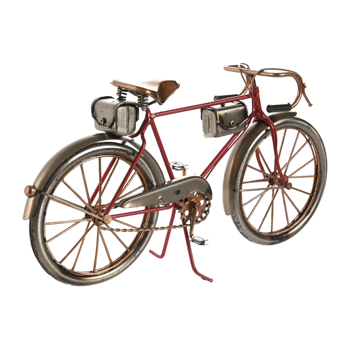 Figură Decorativă Home ESPRIT Albastru Roșu Bronz Vintage 28 x 6 x 15 cm (2 Unități)