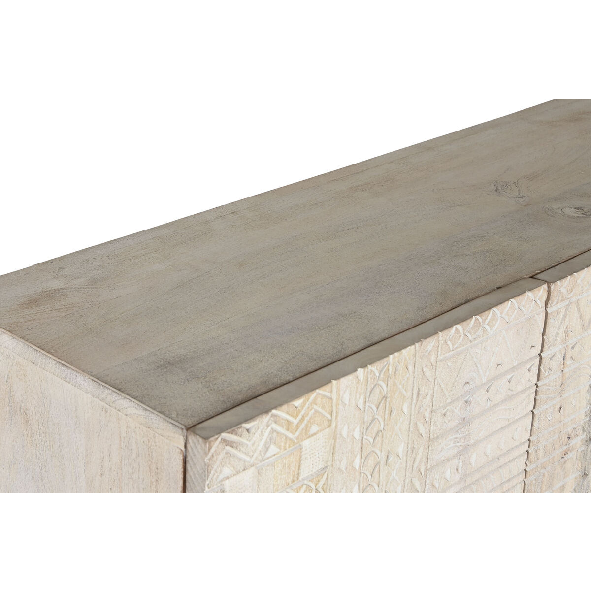 Dulap Home ESPRIT Alb Negru Metal Lemn de mango 180 x 40 x 160 cm