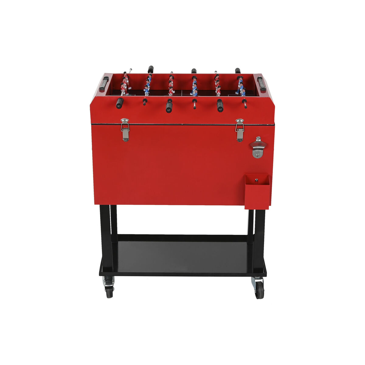 Frigider Portabil Home ESPRIT Negru Roșu Metal 71 x 62 x 85 cm