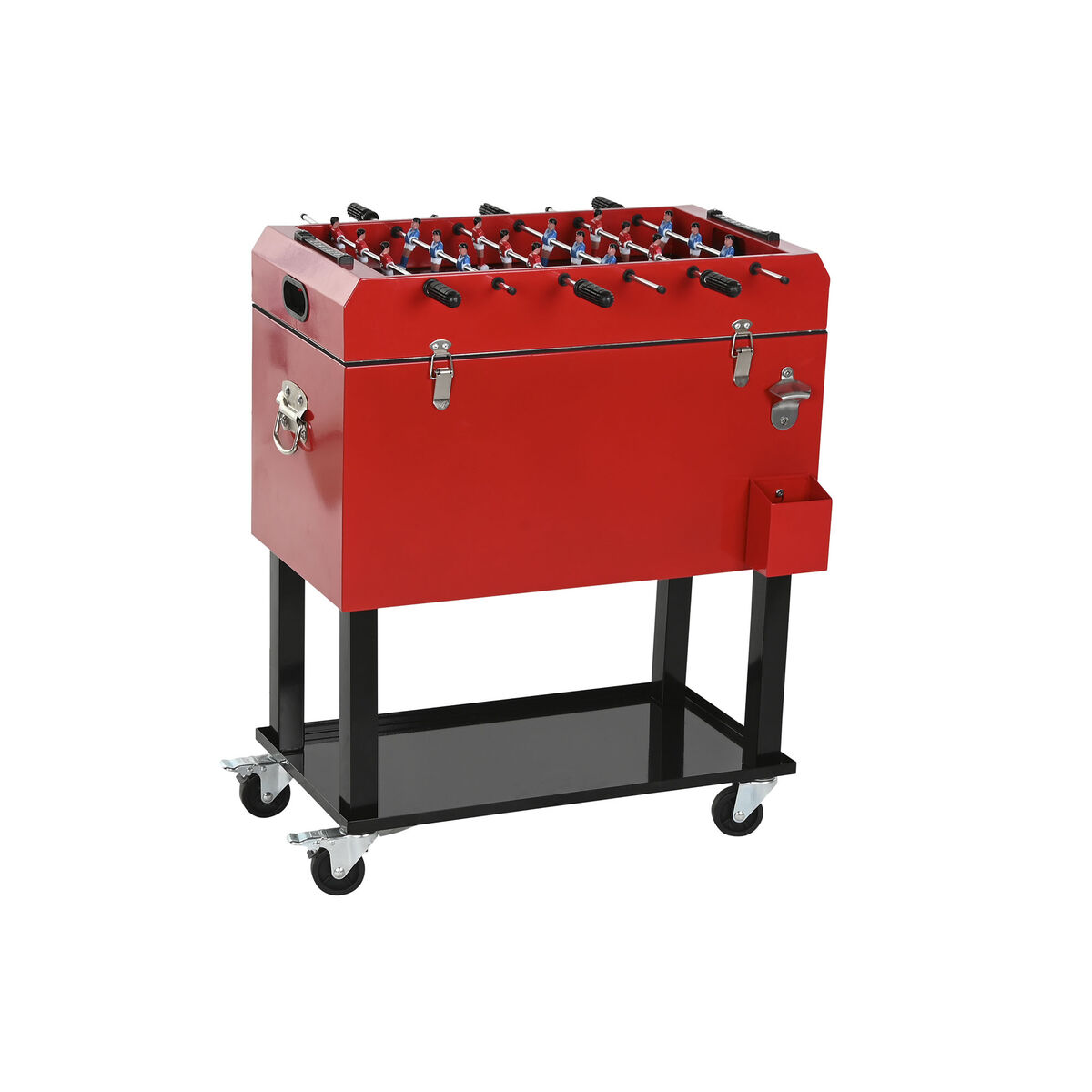 Frigider Portabil Home ESPRIT Negru Roșu Metal 71 x 62 x 85 cm