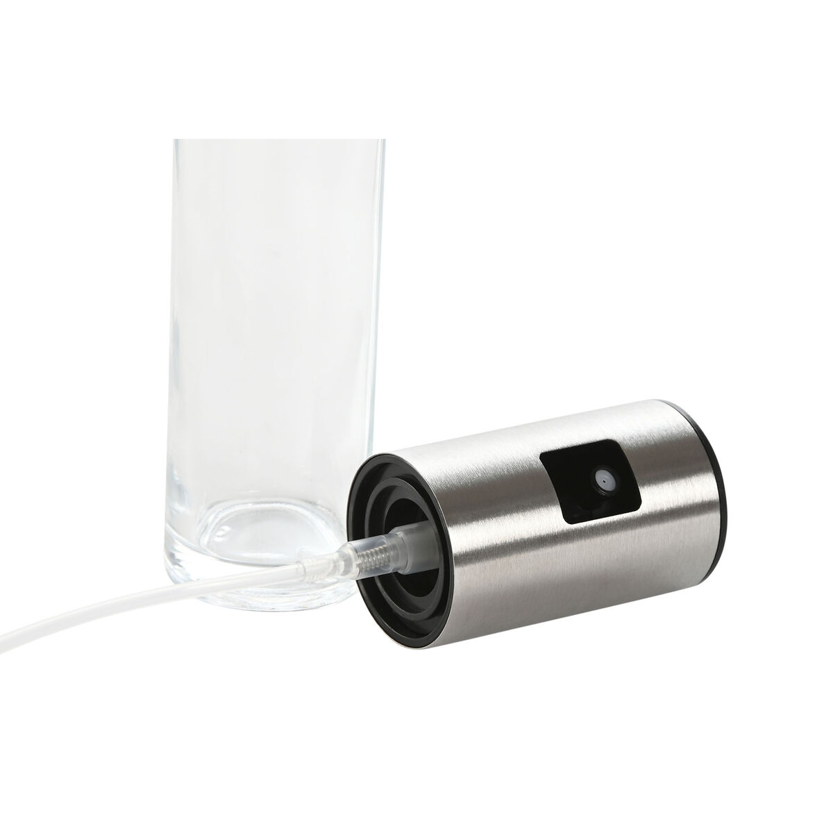Dispenser pentru Ulei Home ESPRIT Transparent Oțel inoxidabil Geam 100 ml 4 x 4 x 18,3 cm