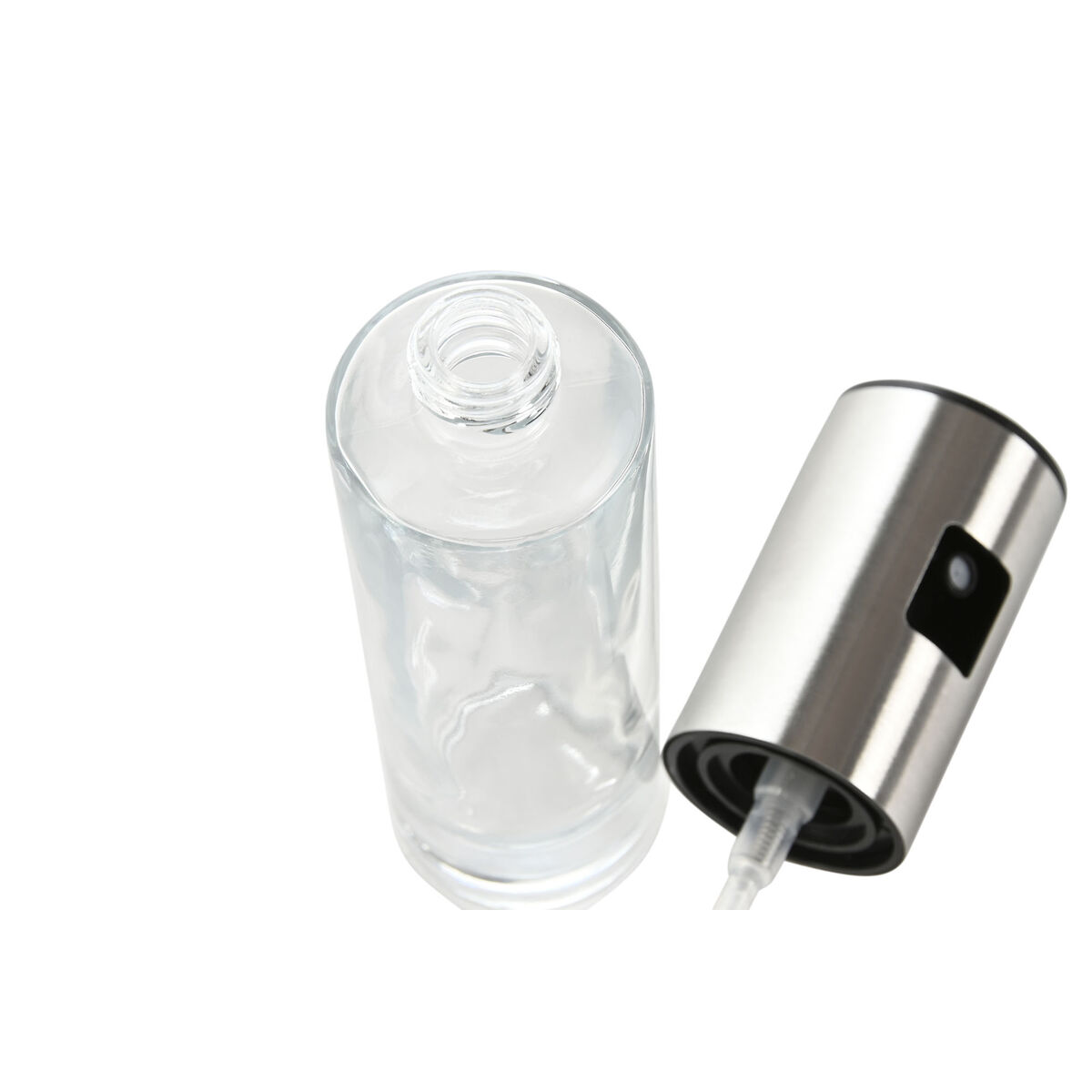 Dispenser pentru Ulei Home ESPRIT Transparent Oțel inoxidabil Geam 100 ml 4 x 4 x 18,3 cm