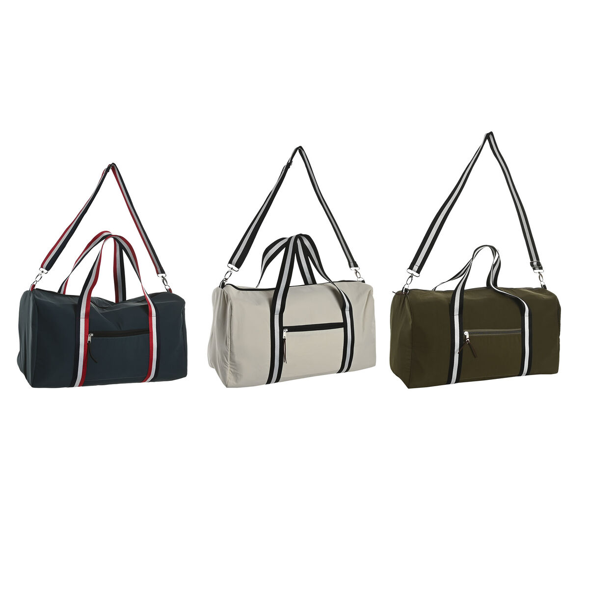 Geantă Damă Home ESPRIT Albastru Verde 26 x 20 x 50 cm (3 Unități)