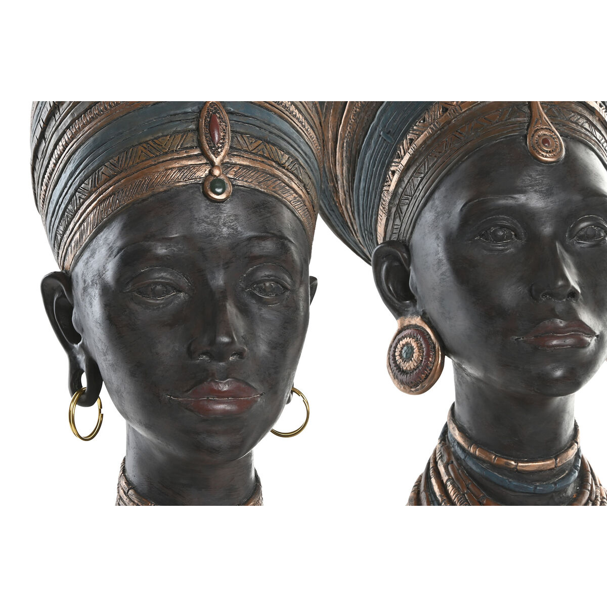 Figură Decorativă Home ESPRIT Maro Africană 30 x 20 x 53 cm (2 Unități)