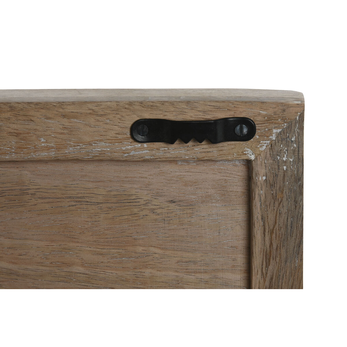 Decorațiune de Perete Home ESPRIT Alb Natural Floral 60 x 2,5 x 60 cm (4 Piese)