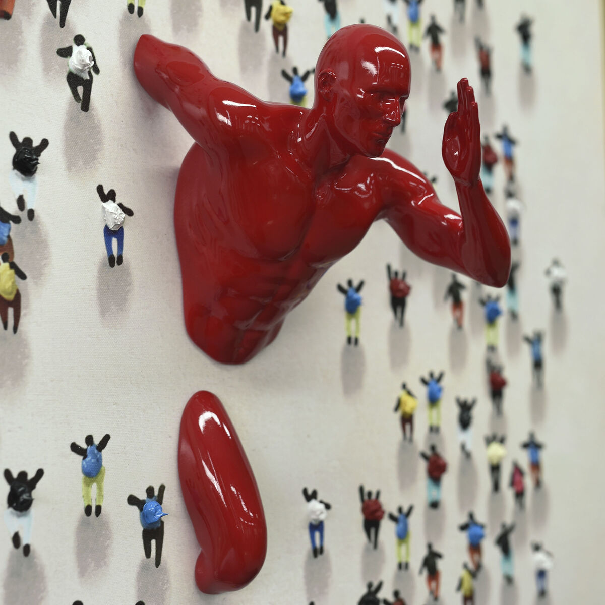 Pânză Home ESPRIT Rășină polistiren Pânză 80 x 3,5 x 80 cm