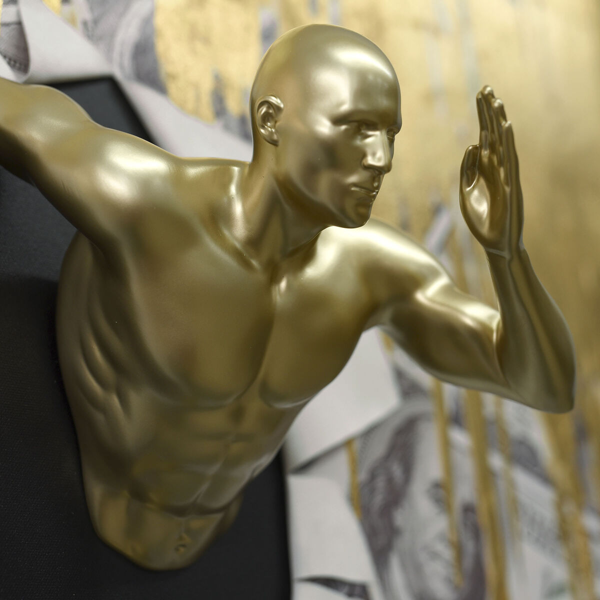 Pânză Home ESPRIT Rășină polistiren Pânză 80 x 3,5 x 80 cm