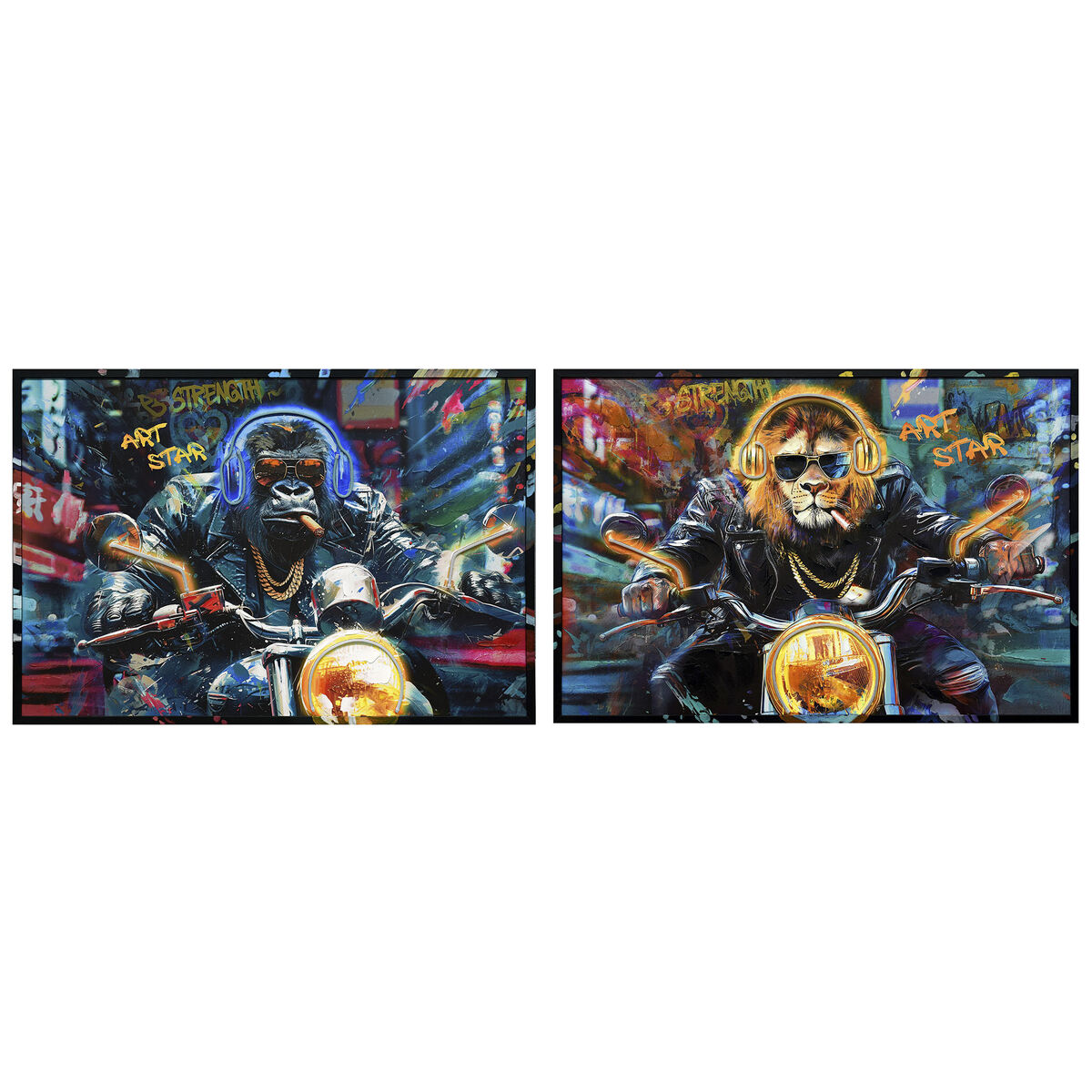 Pânză Home ESPRIT polistiren Pânză 123 x 3 x 83 cm