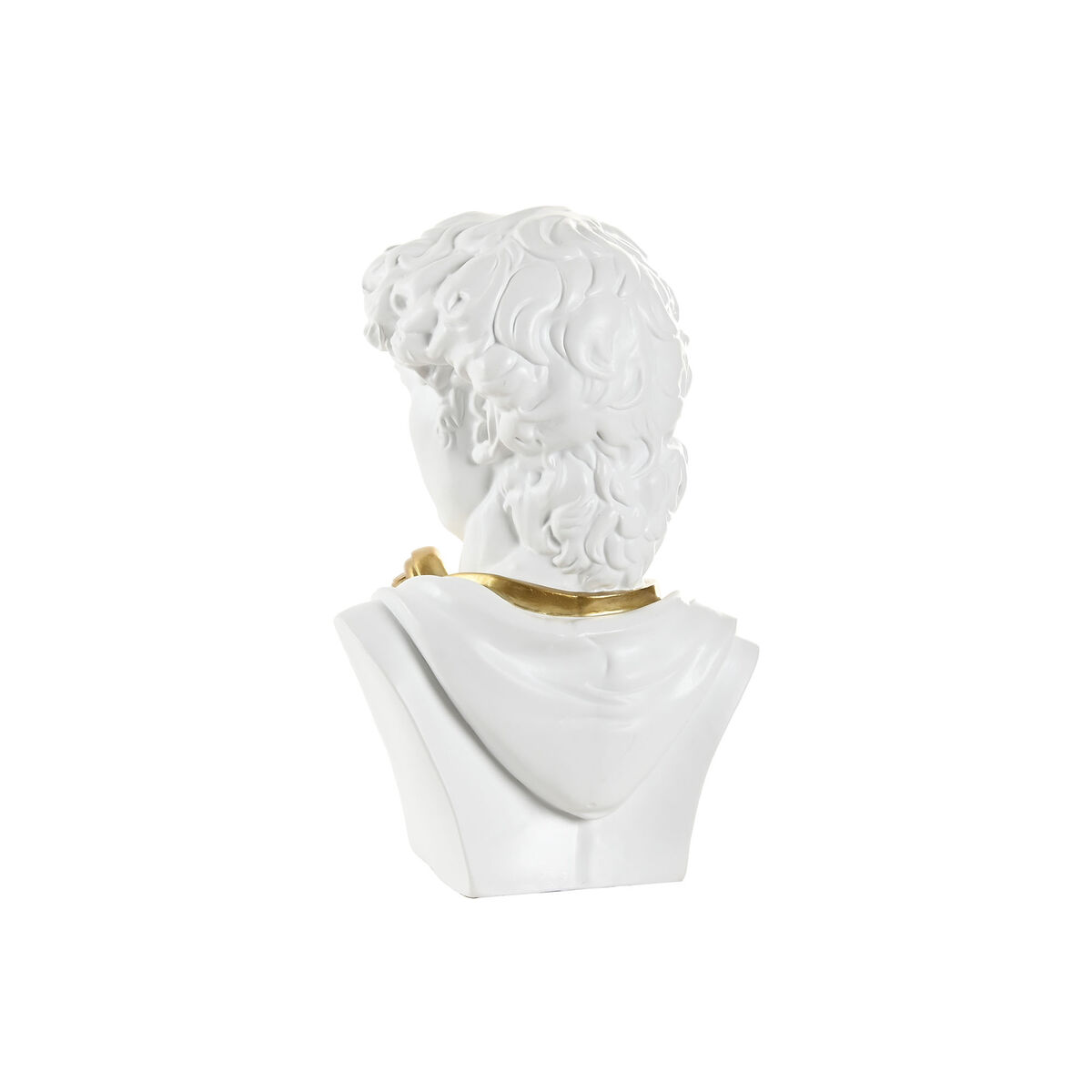 Figură Decorativă Home ESPRIT Alb Auriu* Bust 19,5 x 16 x 30 cm