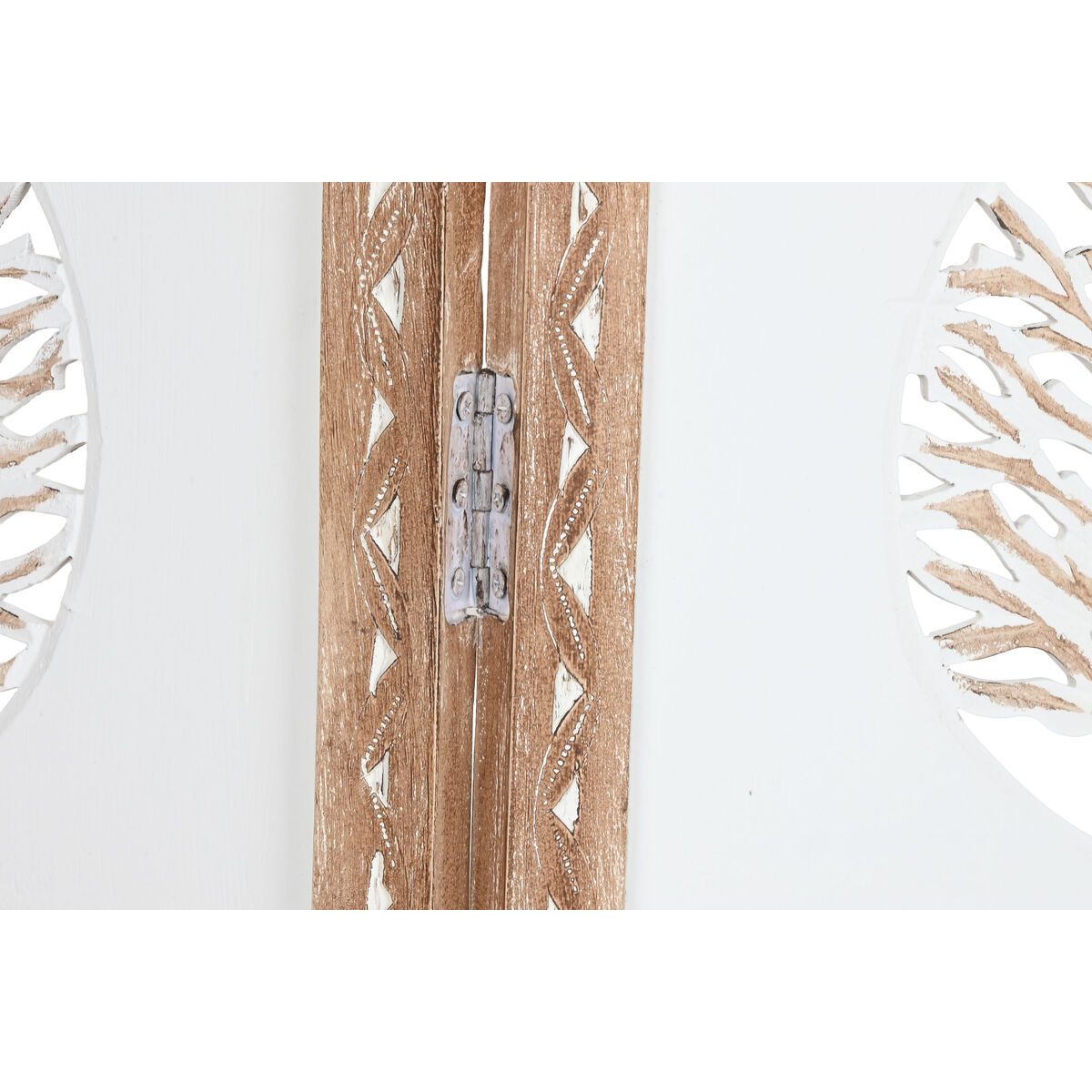 Paravan pliant Home ESPRIT Alb Natural Lemn de mango Lemn MDF 153 X 2,3 X 182 CM