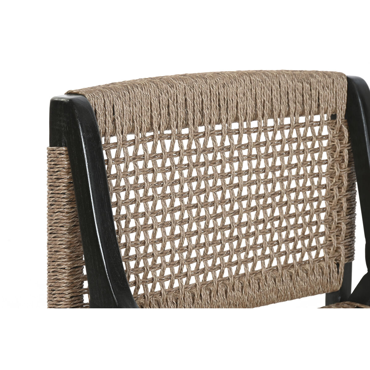 Fotoliu Home ESPRIT Negru Tec Fibre sintetice 65 X 62 X 72 CM