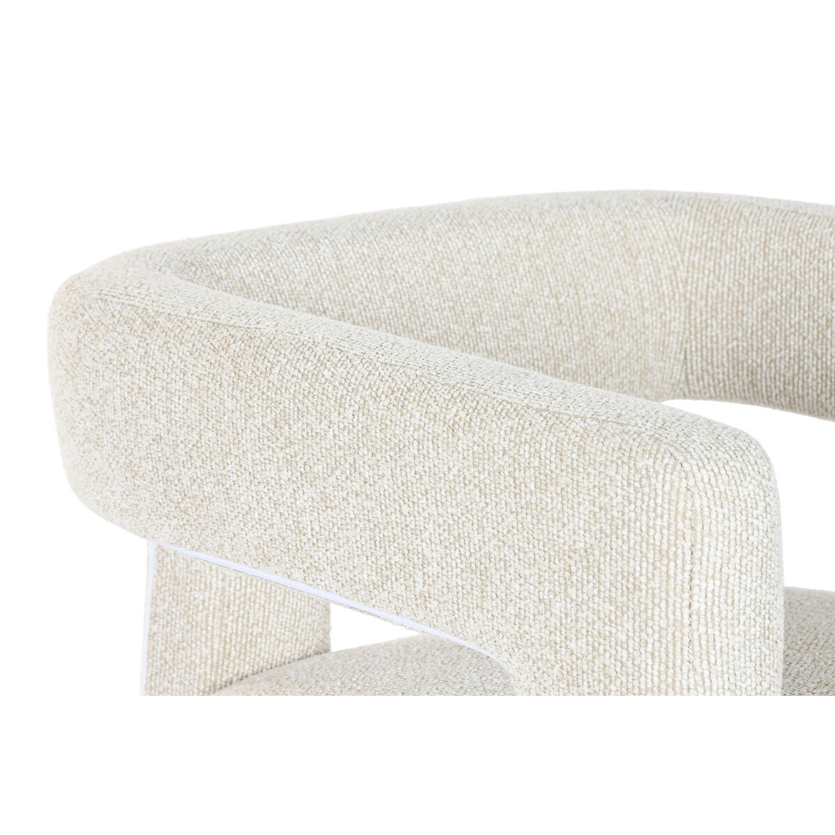 Fotoliu Home ESPRIT Alb Poliester Lemn 67 X 61,5 X 67,5 CM