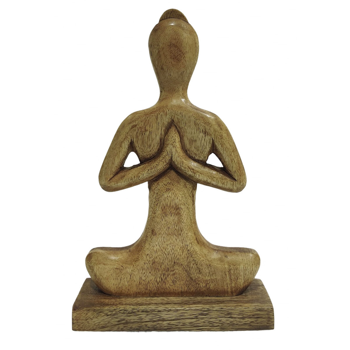 Figură Decorativă Home ESPRIT Maro Deschis Natural Yoga Arab 17,7 X 6 X 28,5 CM (3 Unități)