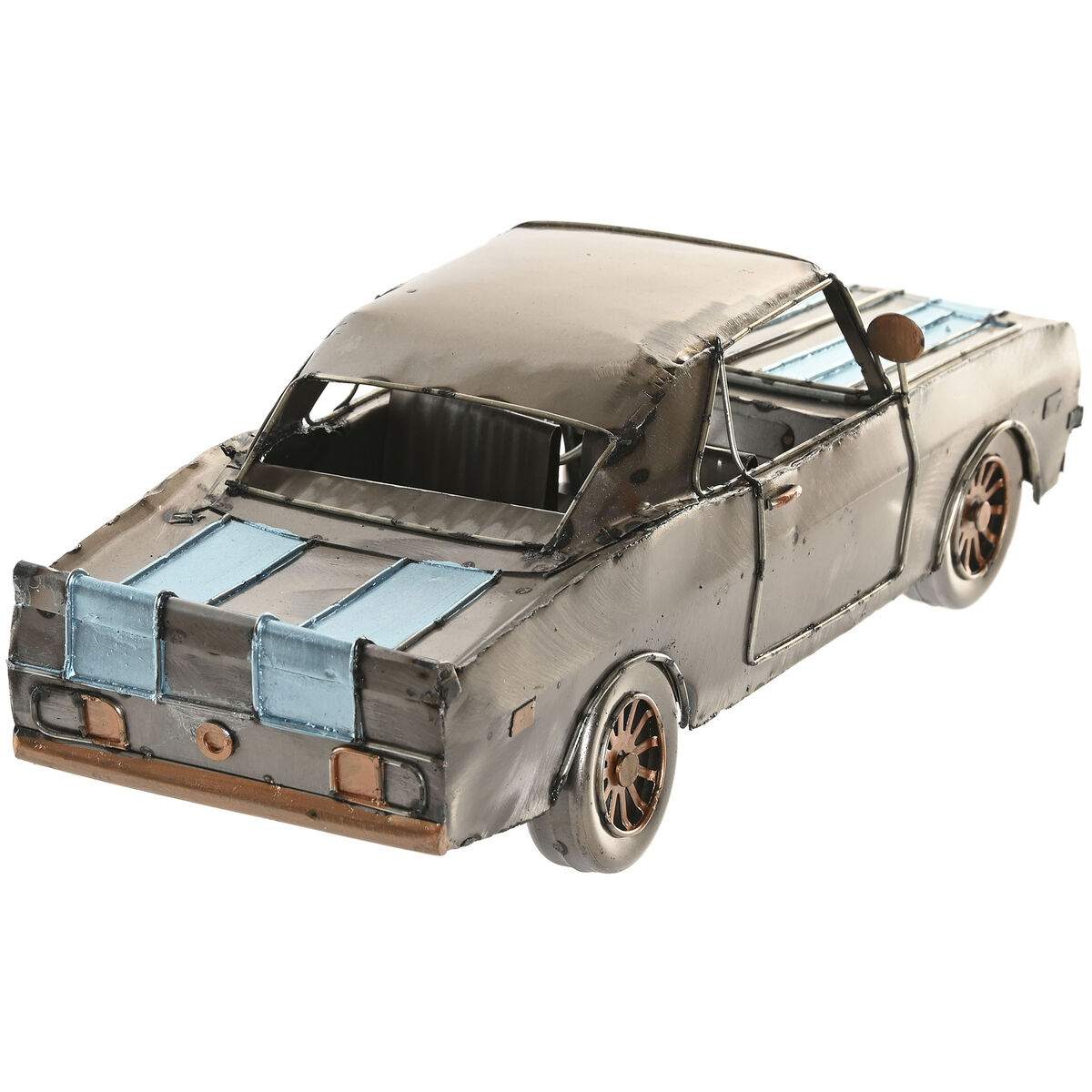 Figură Decorativă Home ESPRIT Albastru Argintiu Mașină Vintage 30 X 11 X 10 CM