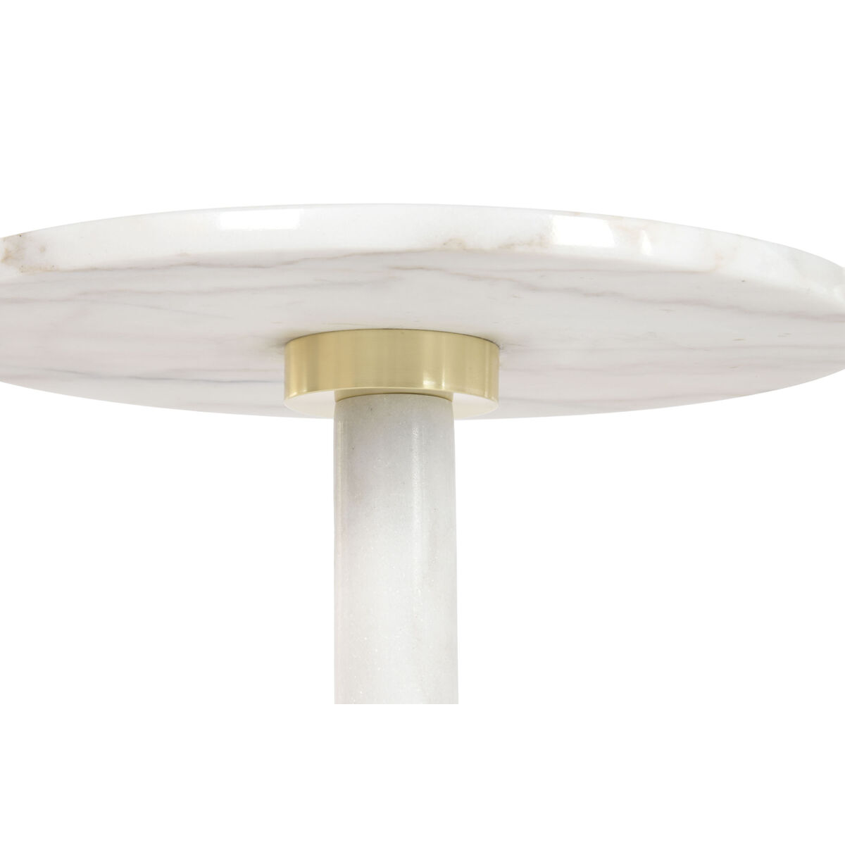 Masa laterală Home ESPRIT Alb Auriu* 41 X 41 X 58 CM