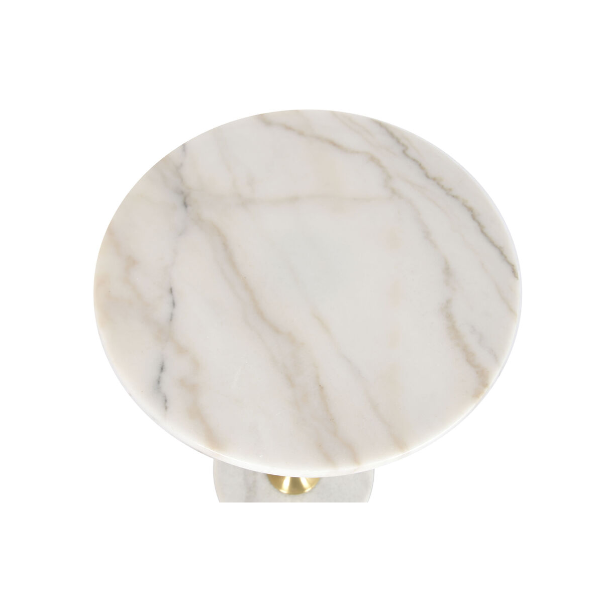 Masa laterală Home ESPRIT Alb Auriu* 41 x 41 x 57 cm