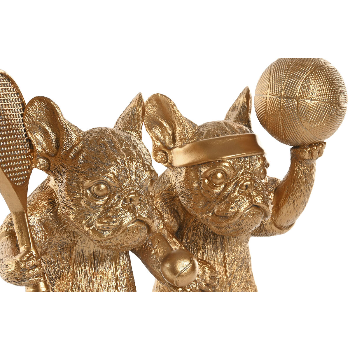 Figură Decorativă Home ESPRIT Auriu* Câine 16,5 X 13 X 27 CM (2 Unități)