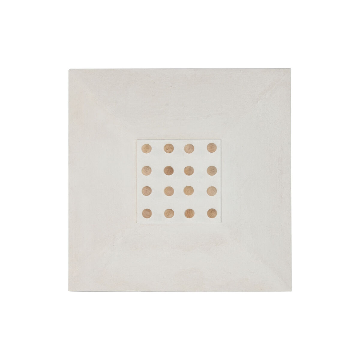 Decorațiune de Perete Home ESPRIT Alb Natural Scandi Mingi 80 x 6 x 80 cm