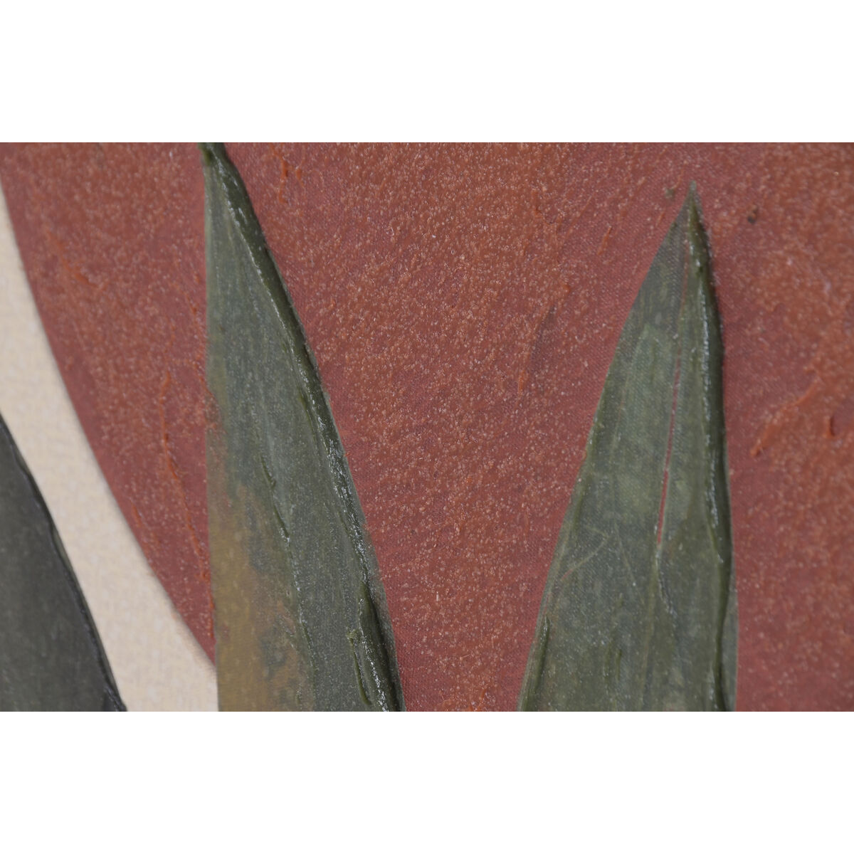 Pânză Home ESPRIT Verde Portocaliu Palmieri Colonial 63 x 4,5 x 93 cm (2 Unități)