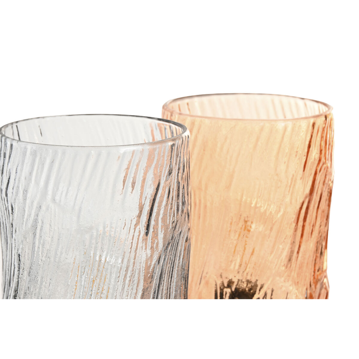 Decorare ușoară Home ESPRIT Geam Urban 10 x 10 x 16 cm (2 Unități)