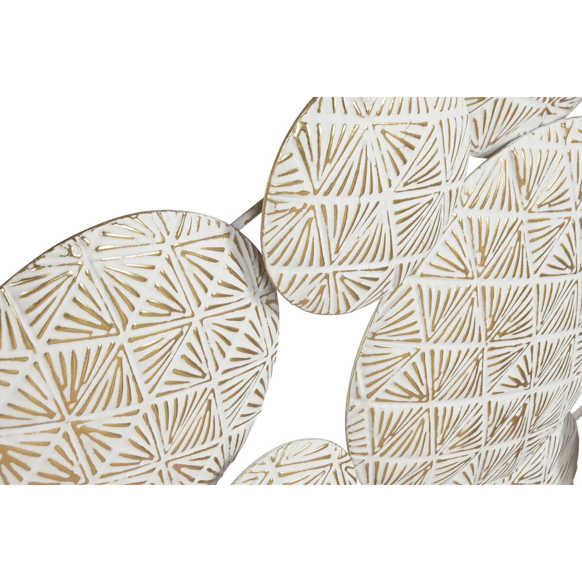 Figură Decorativă Home ESPRIT Alb Auriu* Cercuri murat 102 X 7 X 74 CM