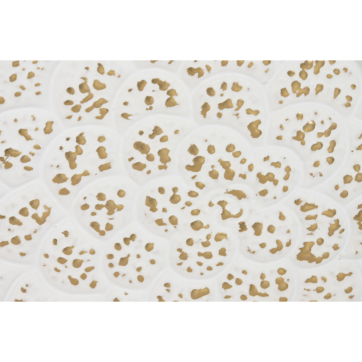 Figură Decorativă Home ESPRIT Alb Auriu* Floare murat 137 X 11 X 56,5 CM