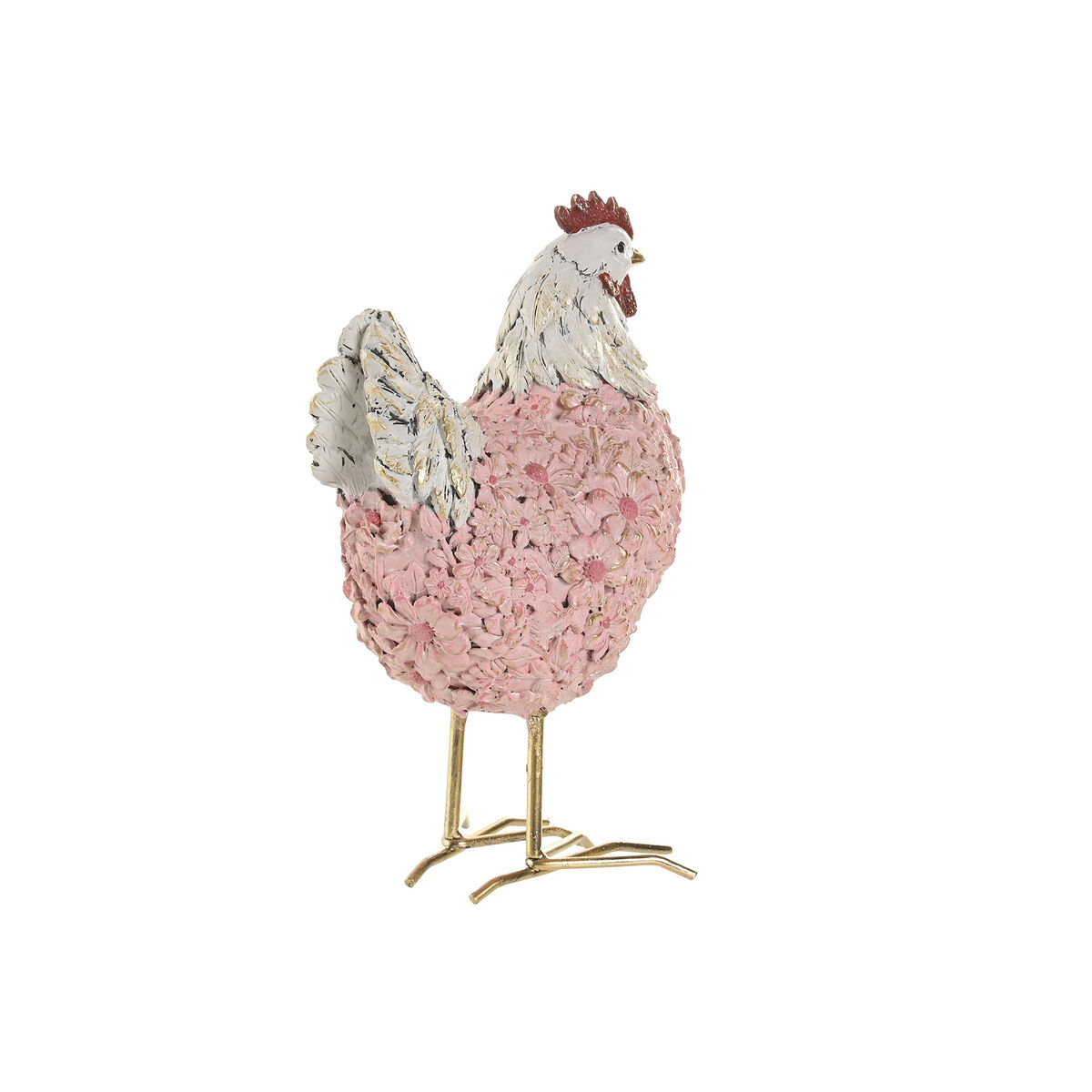 Figură Decorativă Home ESPRIT Verde Roz (2 Unități)