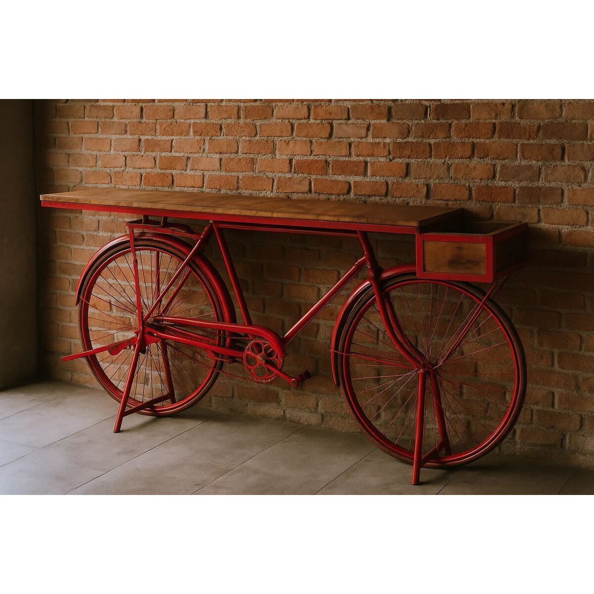 Consolă Home ESPRIT Maro Negru 195 x 40 x 91 cm