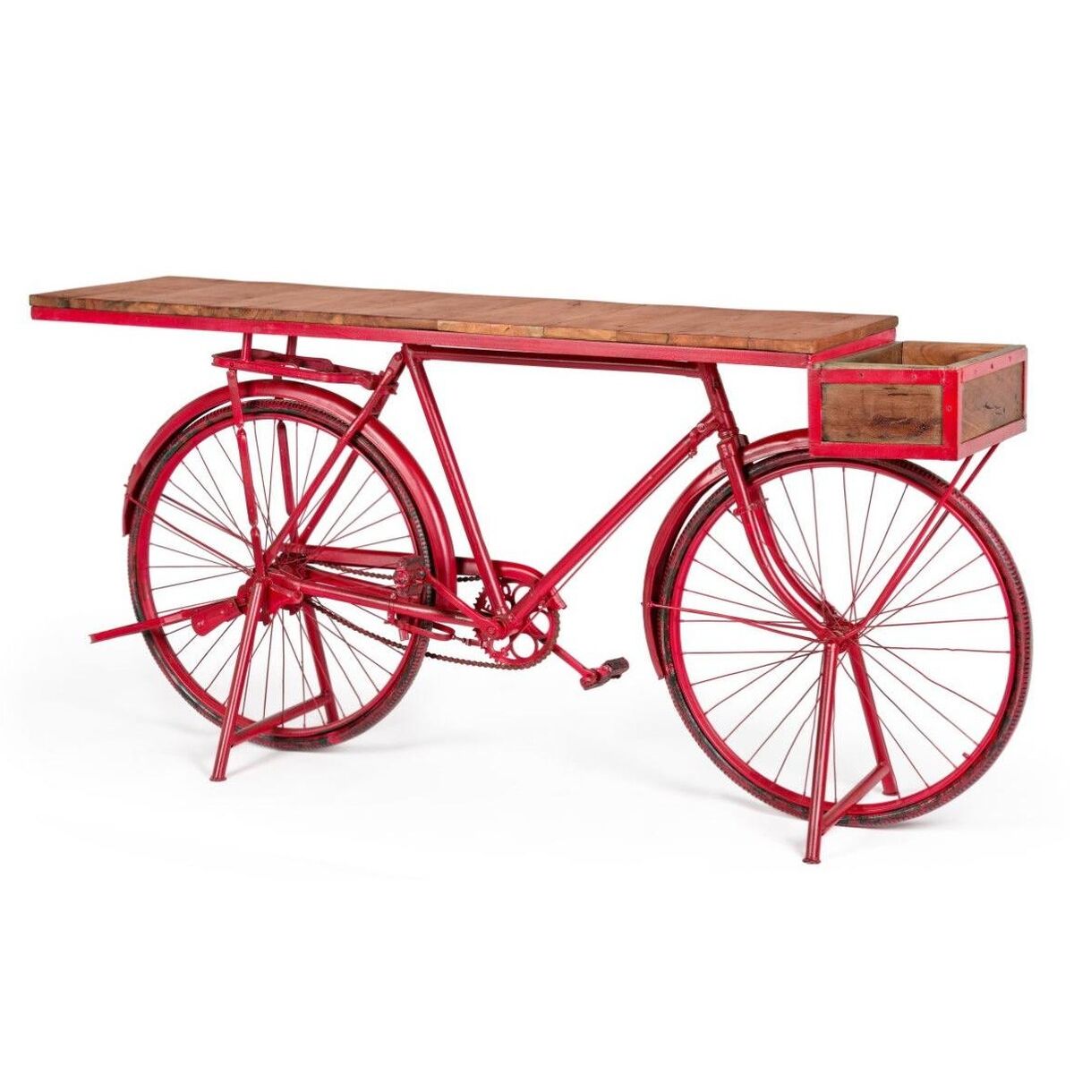 Consolă Home ESPRIT Maro Negru 195 x 40 x 91 cm