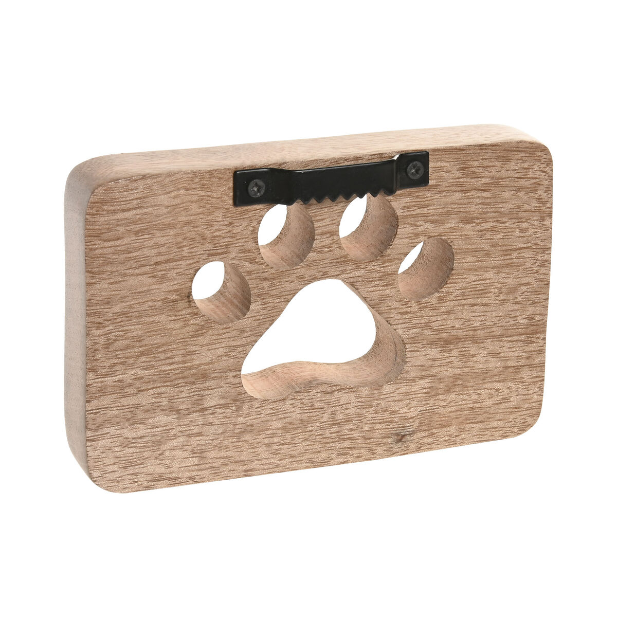 Cuier de perete Home ESPRIT Maro Negru Fier Lemn de mango Urban 20 X 6 X 10 CM (2 Unități)