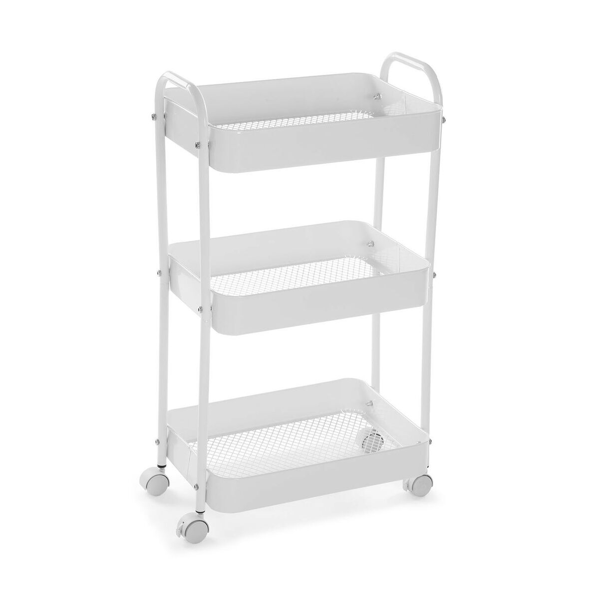 Coș de Bucătărie Versa Alb 30 x 76 x 46 cm Fier