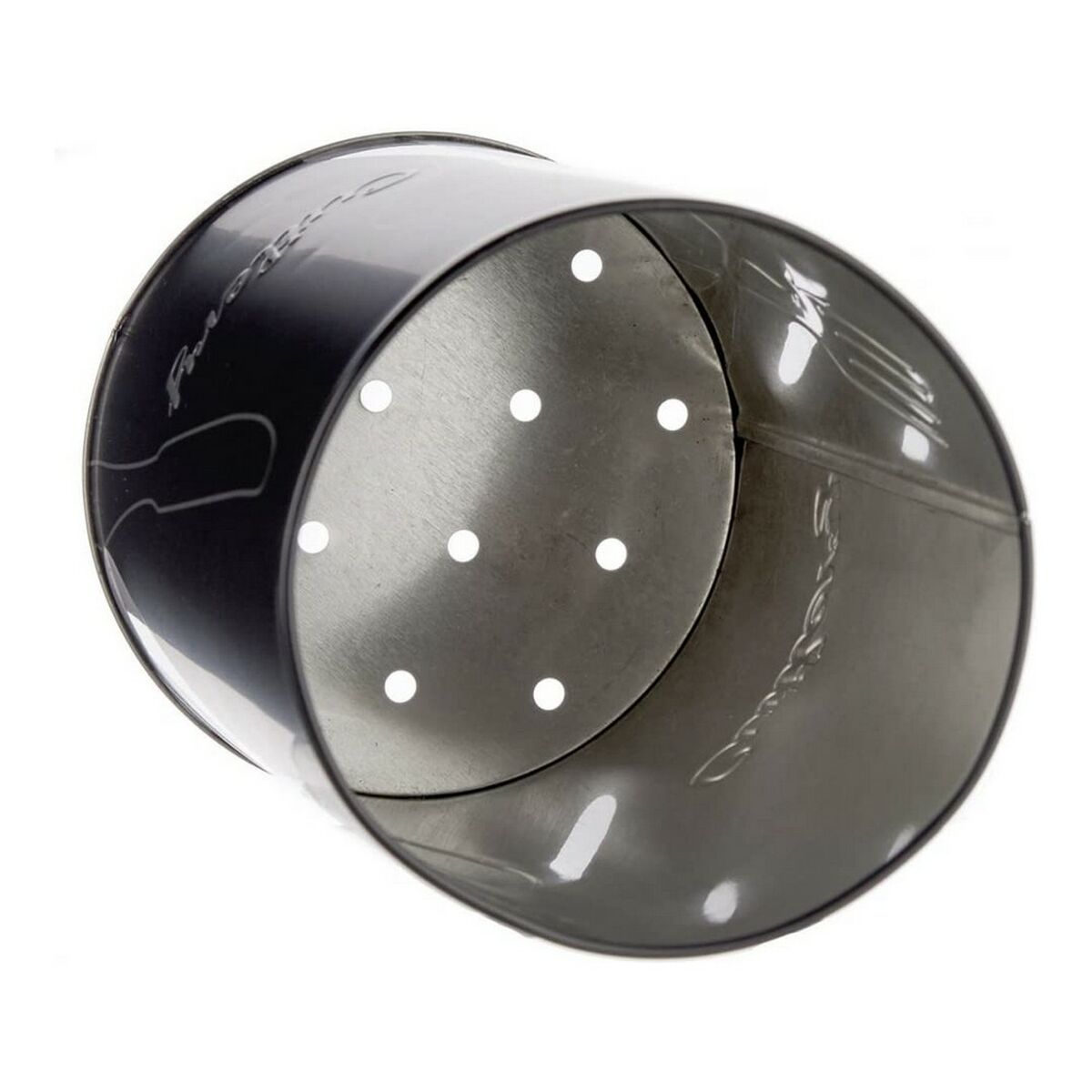 Curgător pentru tacâmuri Kinvara 92331 Negru Argintiu Metal 1 L