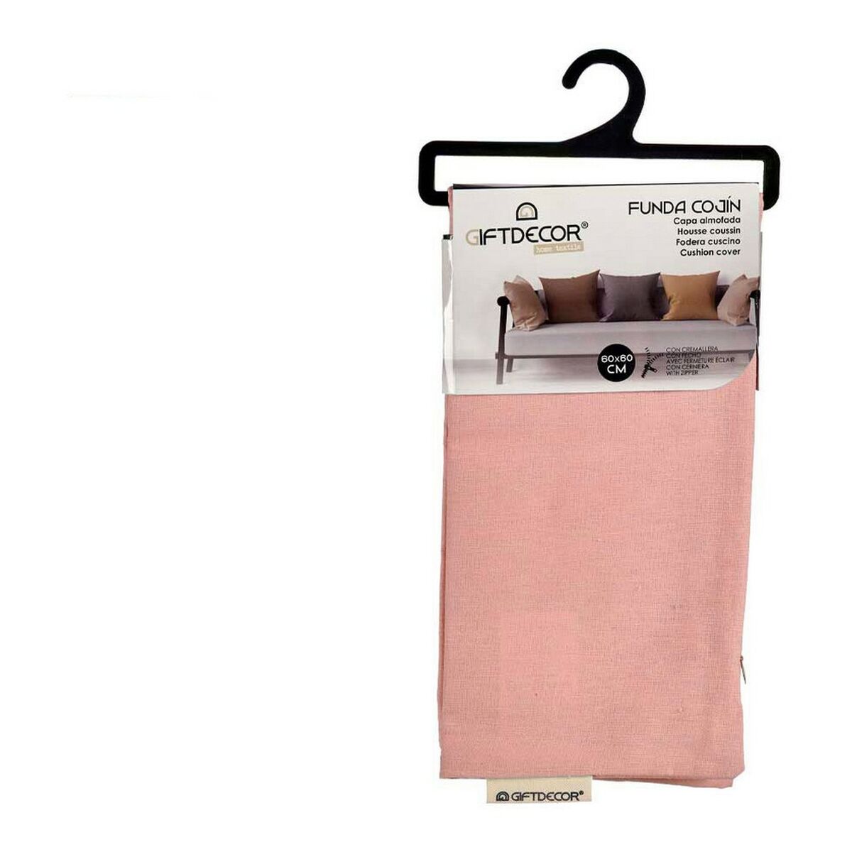Husă de pernă de canapea Gift Decor Roz 45 x 0,5 x 45 cm 60 x 0,5 x 60 cm