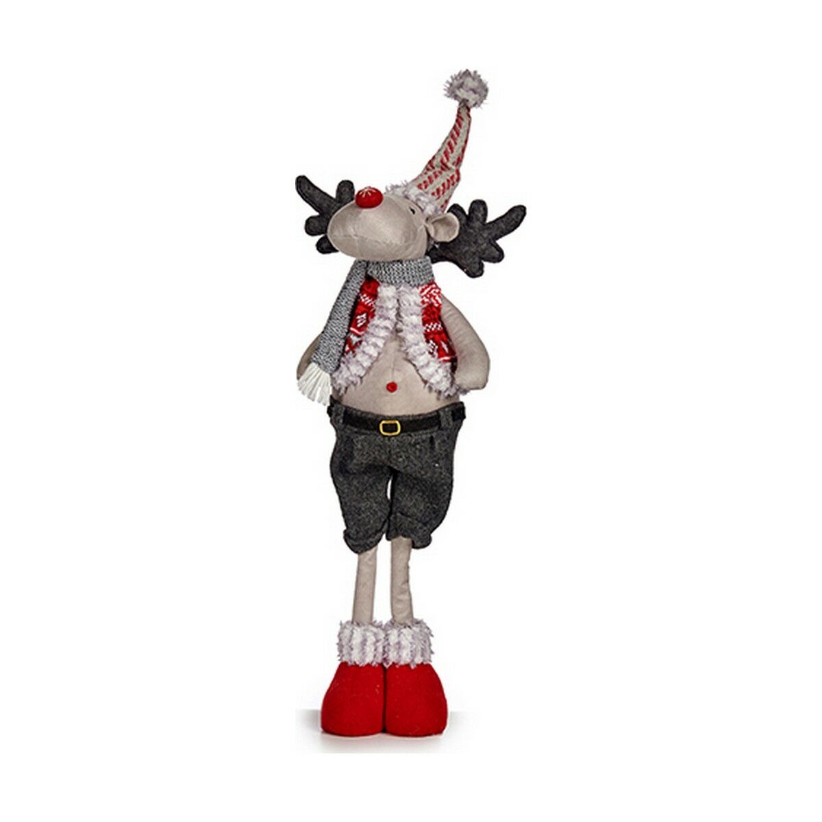 Reni de Crăciun Krist+ FG09-PX21383A Roșu Gri 13 x 65 x 18 cm