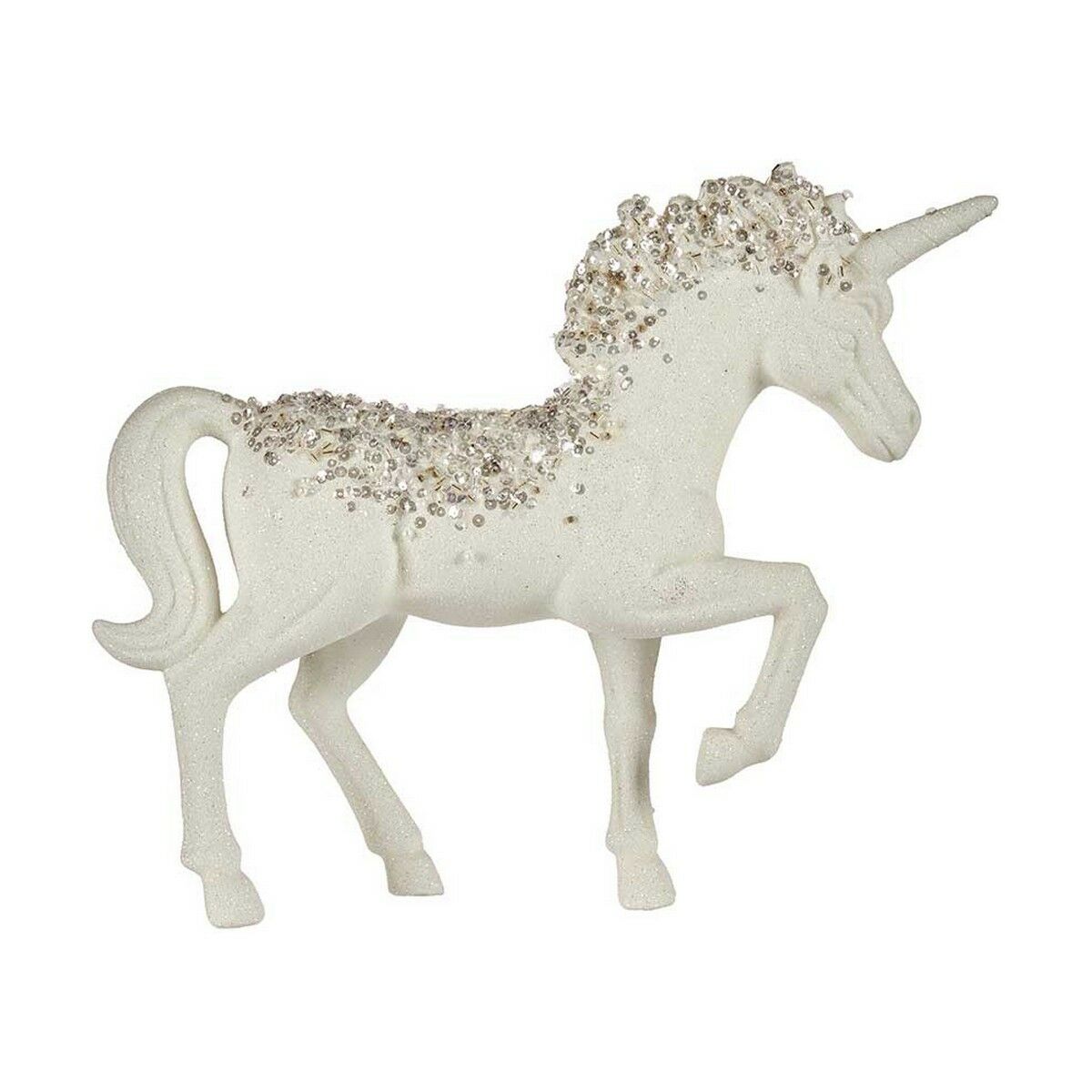 Figură Decorativă Krist+ Alb Unicorn 9,5 x 31 x 40 cm