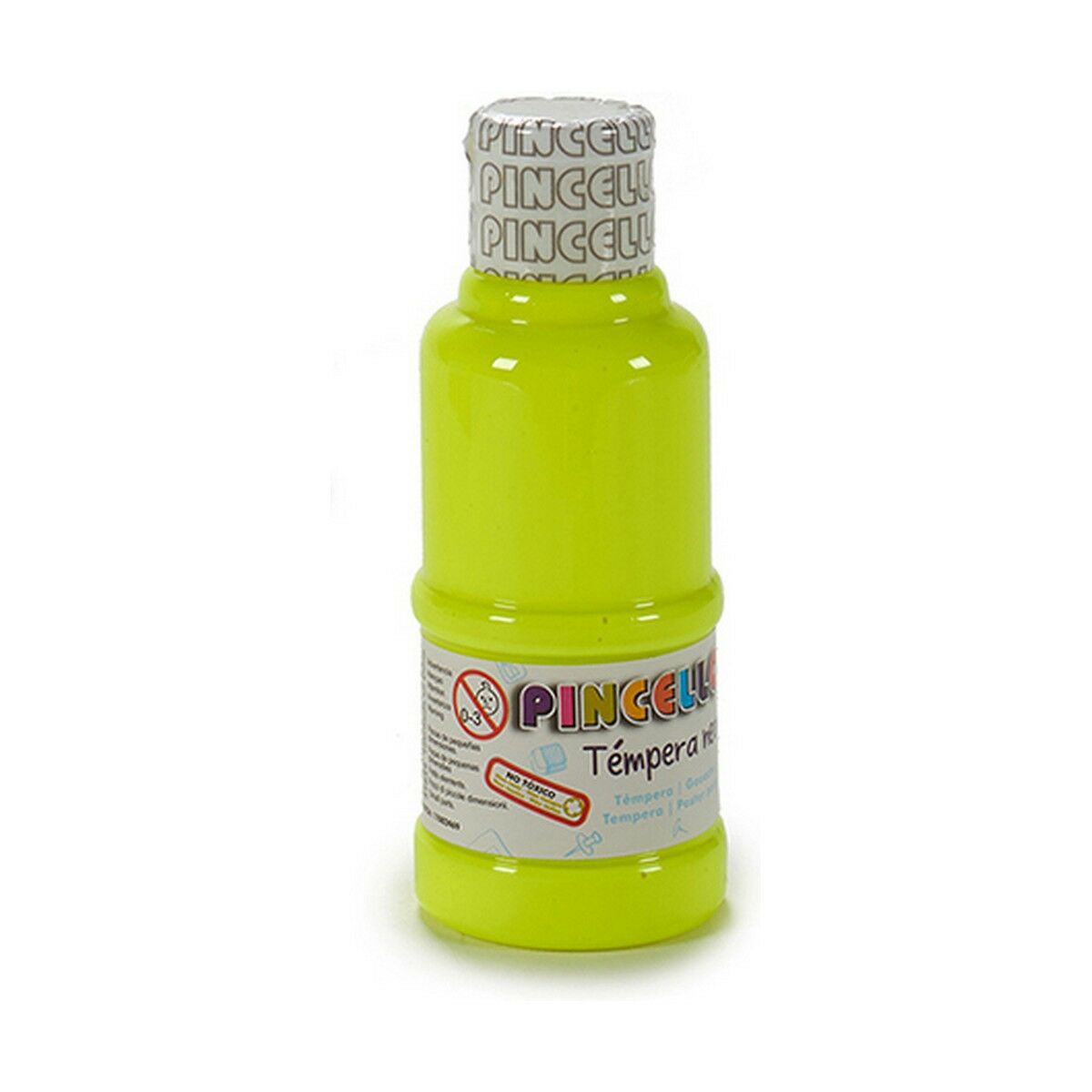 Tempera Pincello Neon Galben 120 ml (12 Unități)