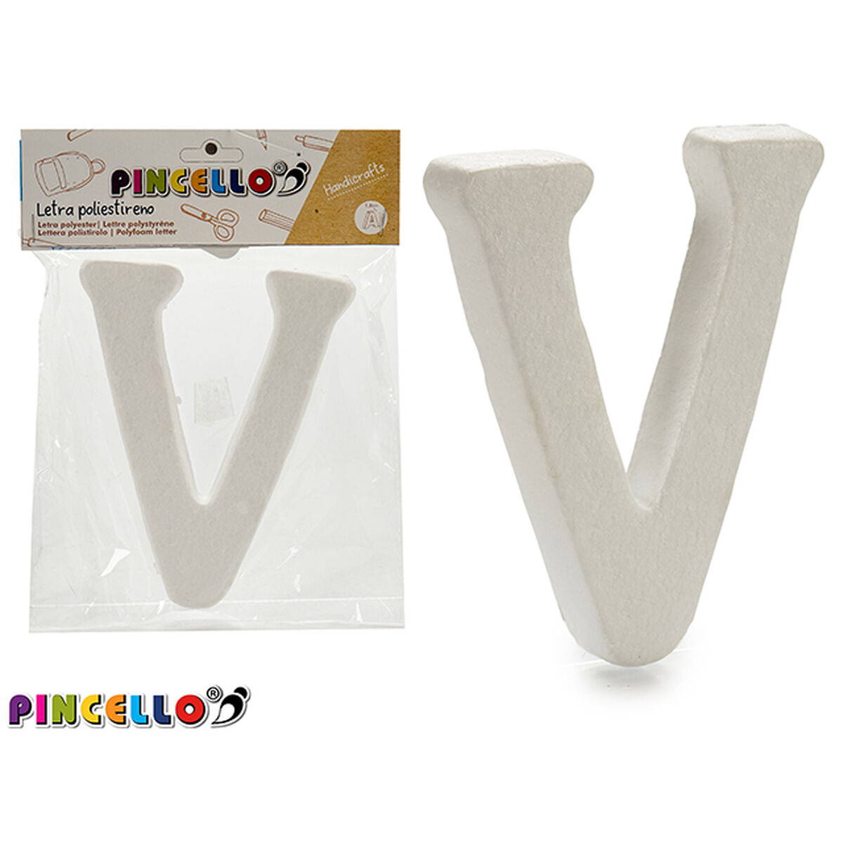 Literă Pincello FOAM LETTER V Literă V (12 Unități)