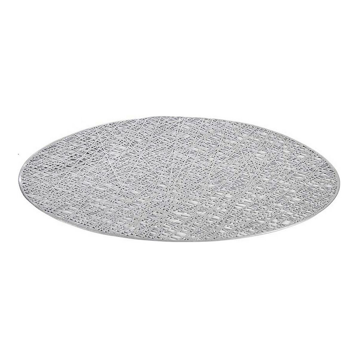 Suport Protecție pentru Masă Kinvara Argintiu Plastic 30 % Poliester Ø 38 cm 38 x 0,01 x 38 cm (12 Unități)