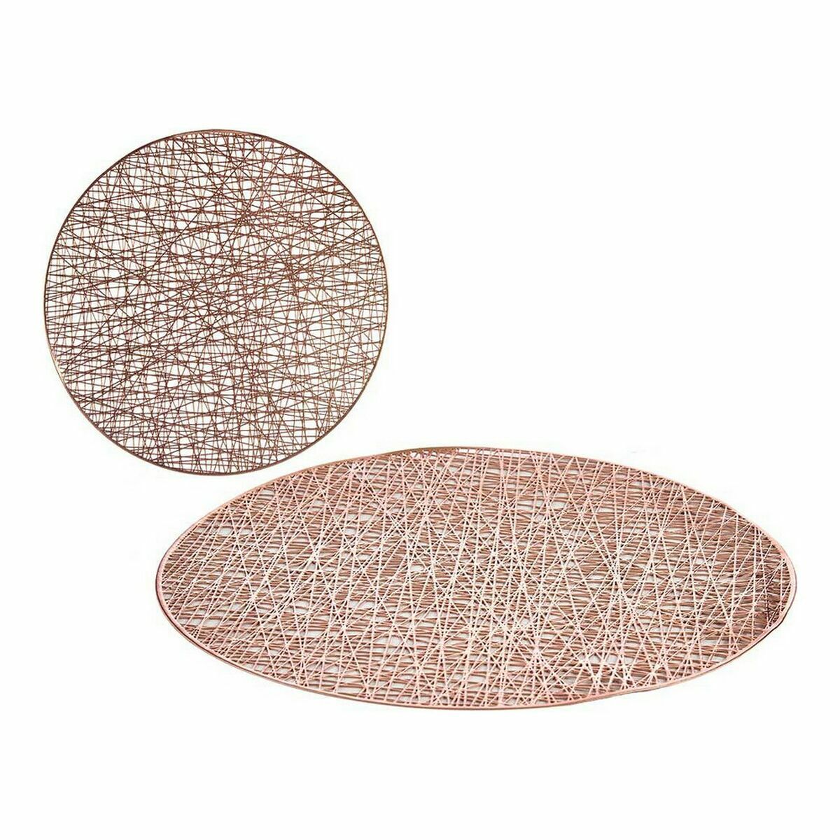 Suport Protecție pentru Masă Kinvara Roz Plastic Ø 38 cm (12 Unități)