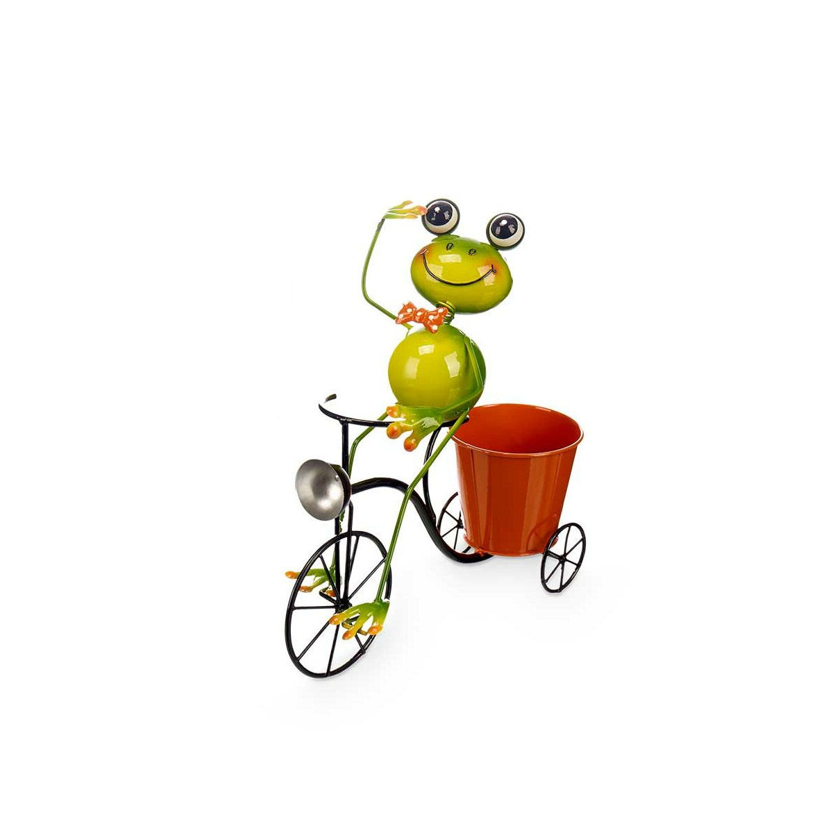 Ghiveci Ibergarden Galben Roșu Verde Metal Bicicletă Broască 31,5 x 32 x 17 cm