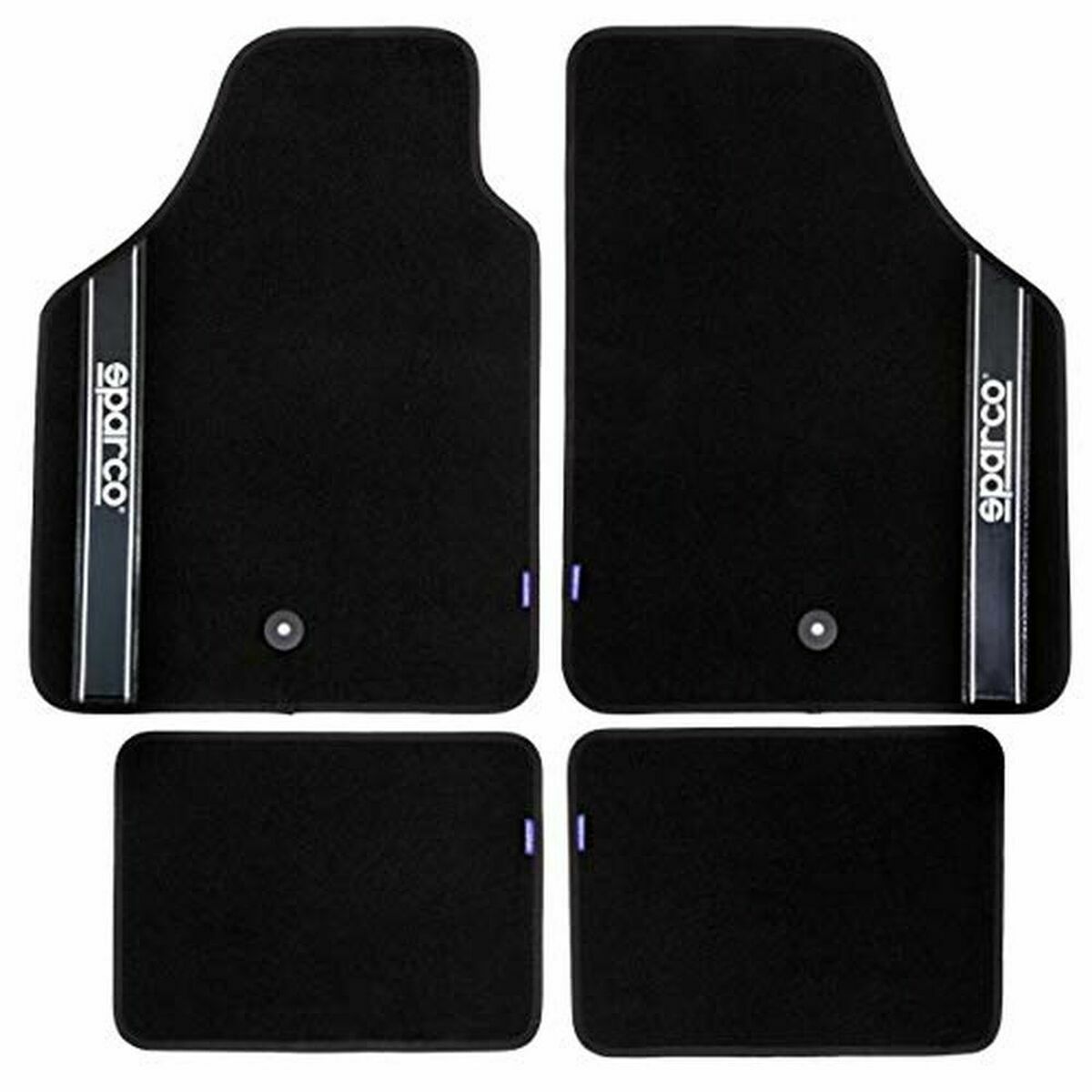 Set de covoraș pentru podea auto Sparco Strada 2012 B Universal Negru (4 pcs)