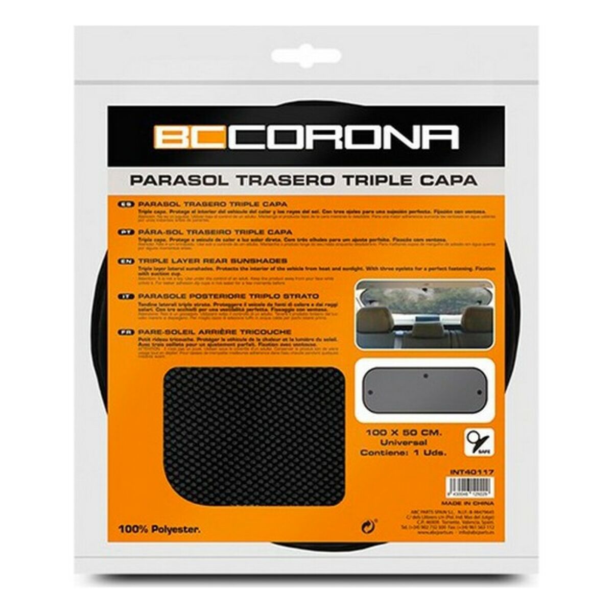 Umbreală de soare BC Corona INT40117 Spate (100 x 50 cm)