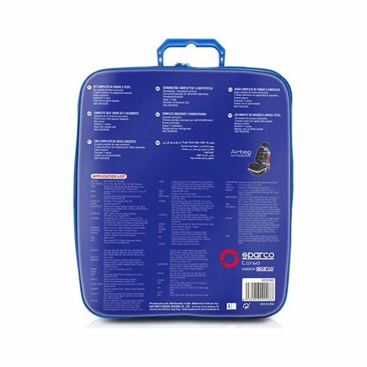 Set de Huse pentru Scaune Sparco S-Line Universal (11 pcs)