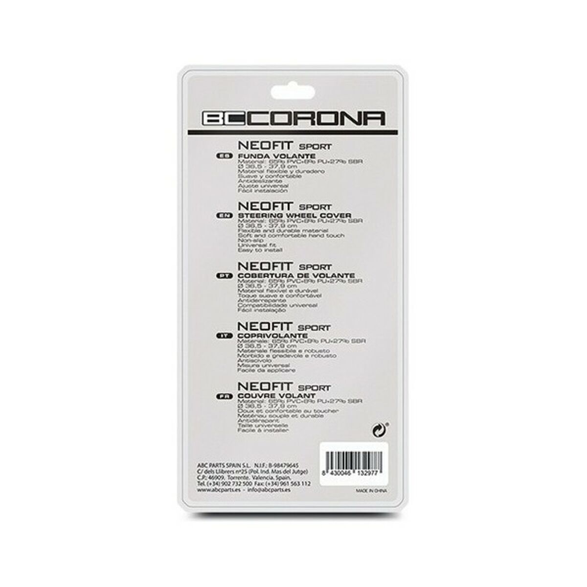 Capacul volanului BC Corona Neofit Sport Universal (Ø 36 - 38 cm)