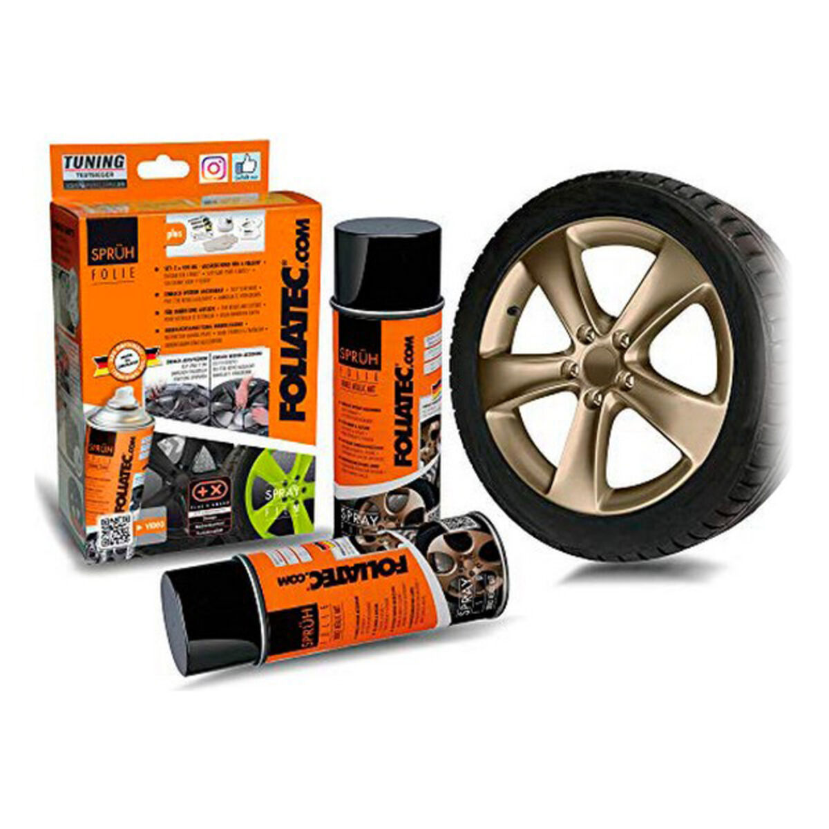 Cauciuc lichid pentru mașini Foliatec 2089   Bronz 400 ml (2 pcs)