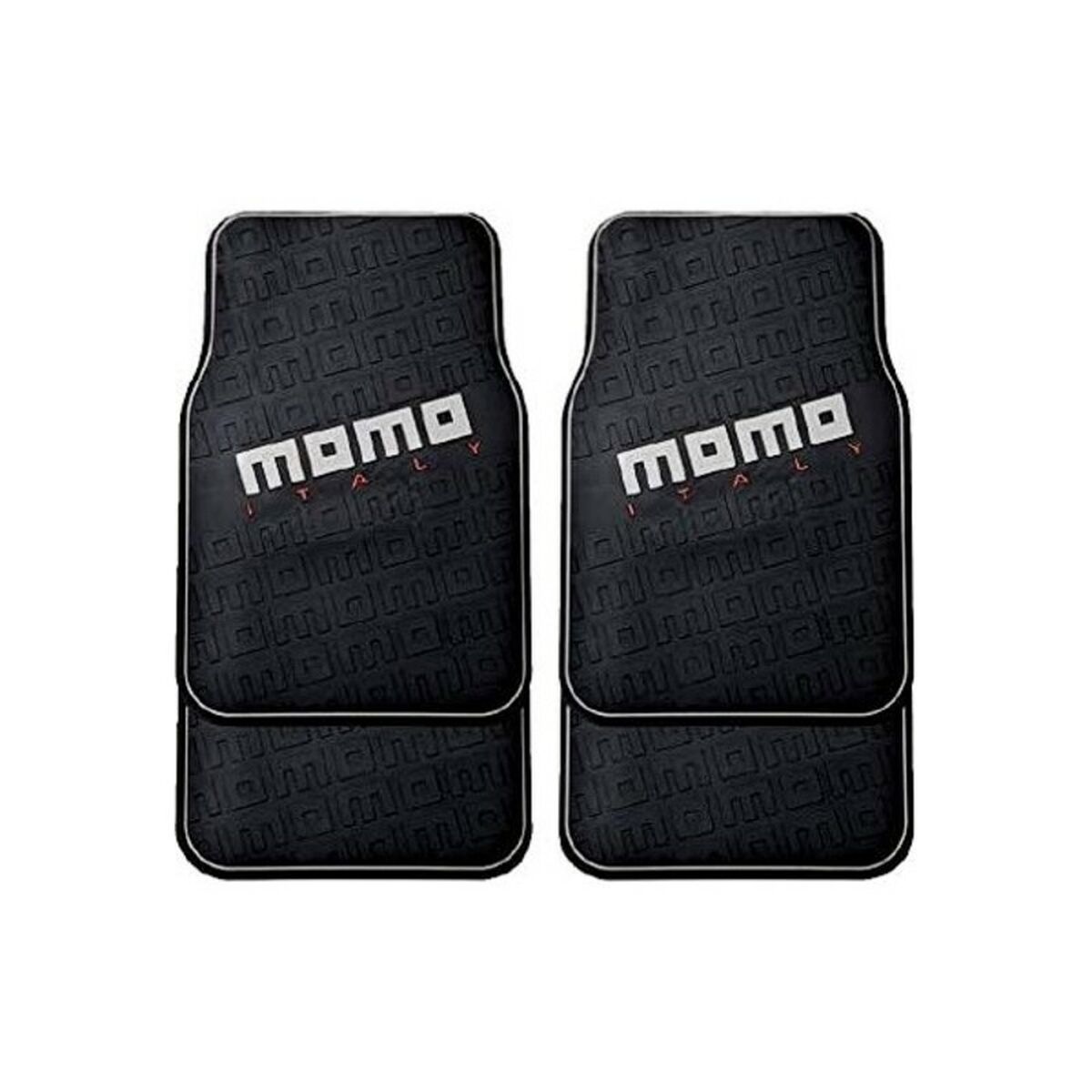 Set de covoraș pentru podea auto MOMO CM009BG Negru/Roșu PVC
