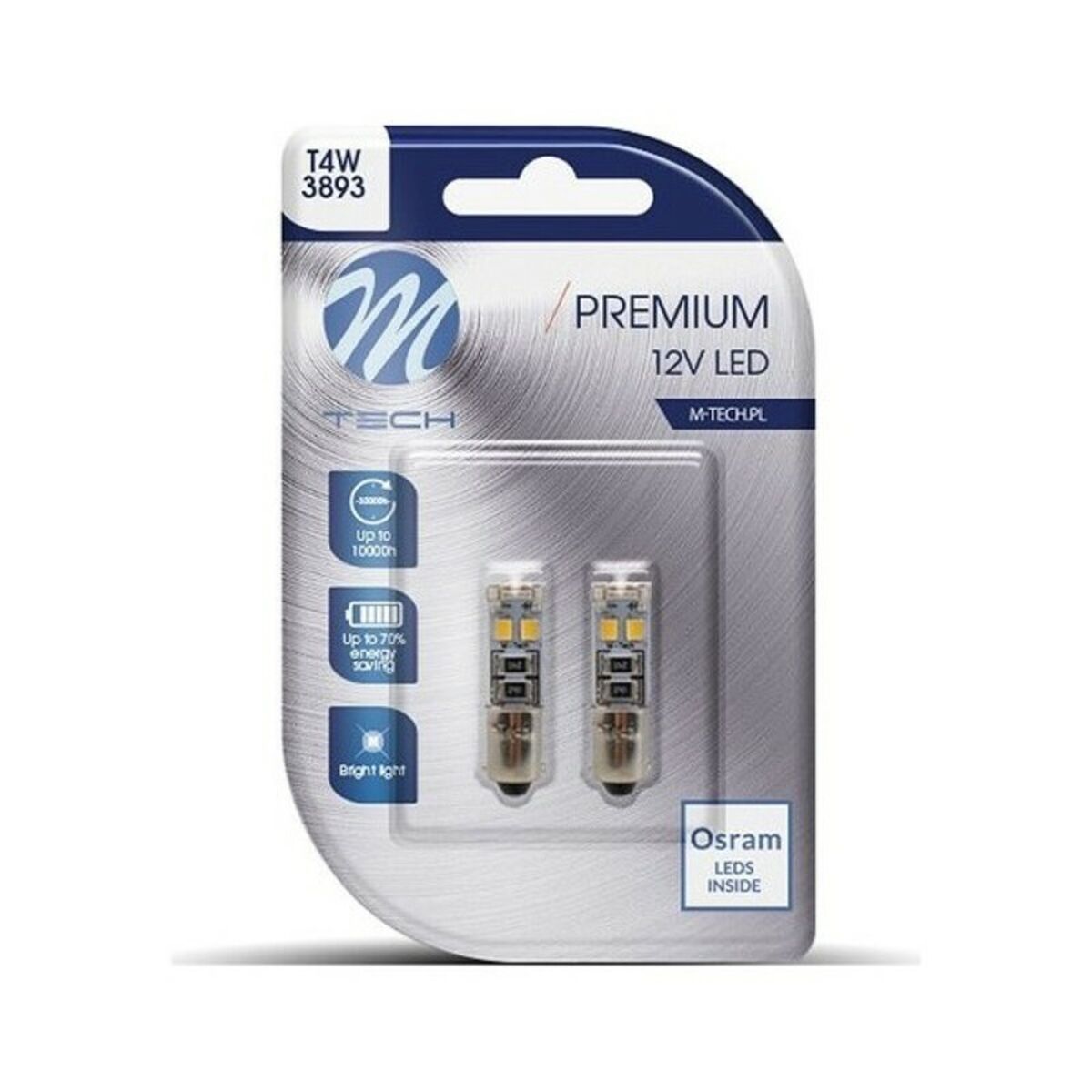 Bec auto M-Tech MT-LB315W 12 V LED T4W